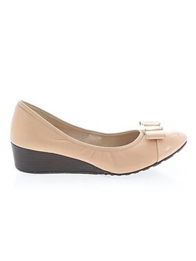 Cole Haan Beige Bow Wedge Ballet Flat